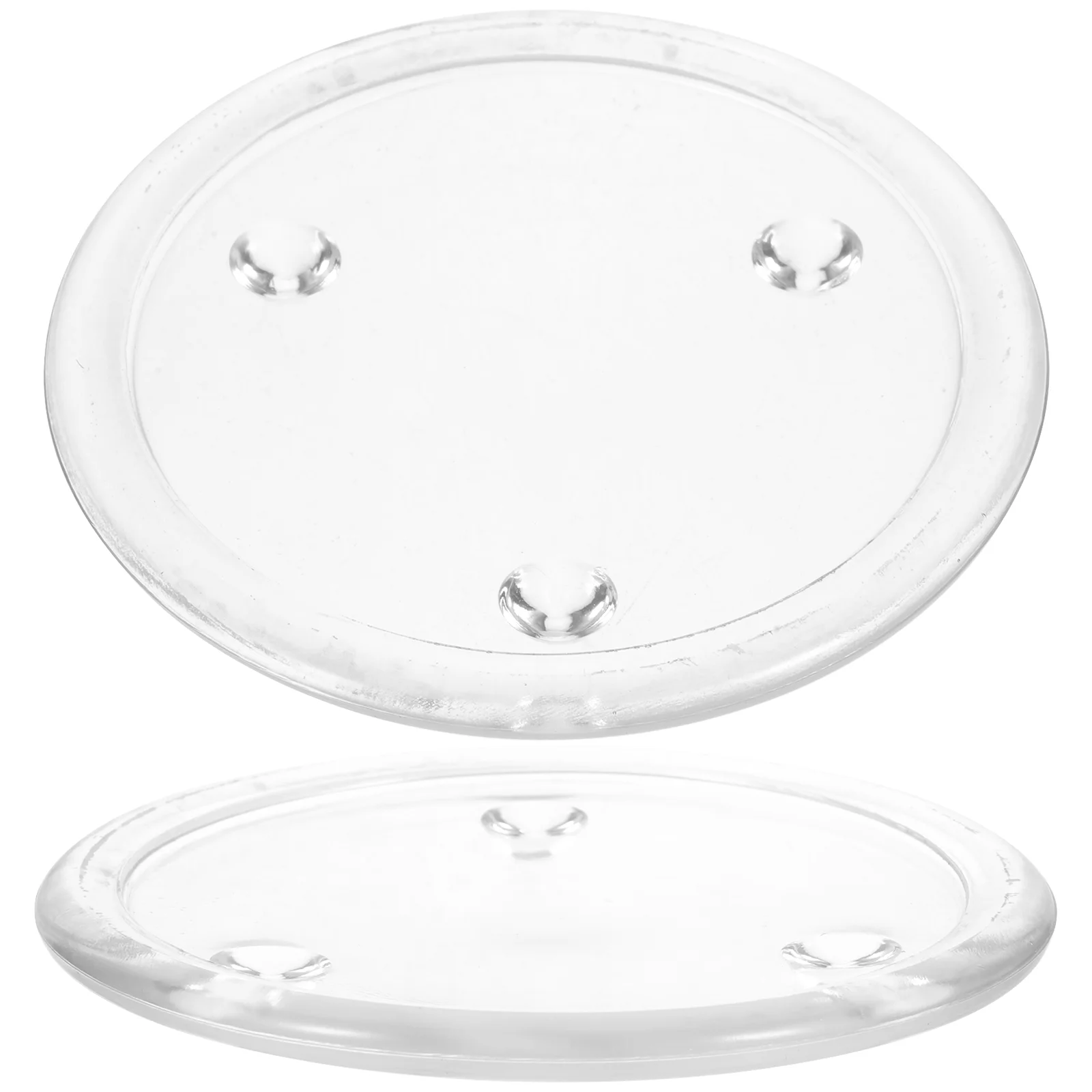

Holder Tray Plate Clear Plates Transparent Round Jar Holders Table Banquet