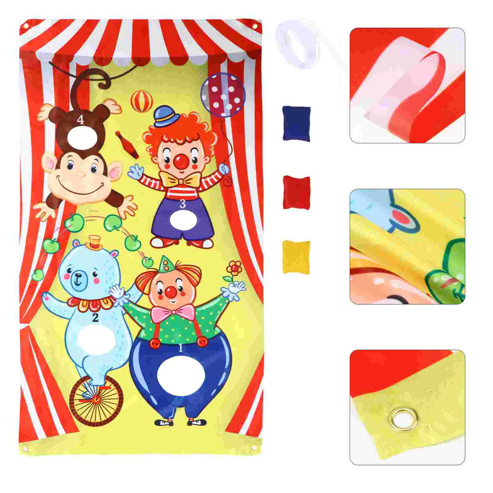 

Game Banner Carnivalthrowing Party Backdrop Games Supplies Clown Photo Door Bean Bag Supply