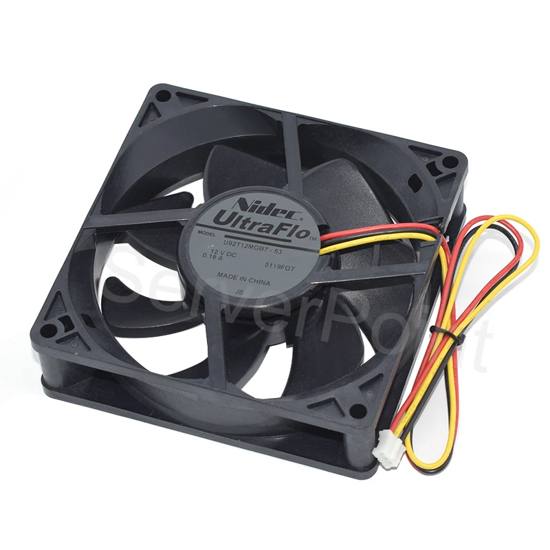 Новинка для NIDEC 9 см U92T12MGB7-53 9225 DC12V 0.18A 3-контактный охладитель вентилятор