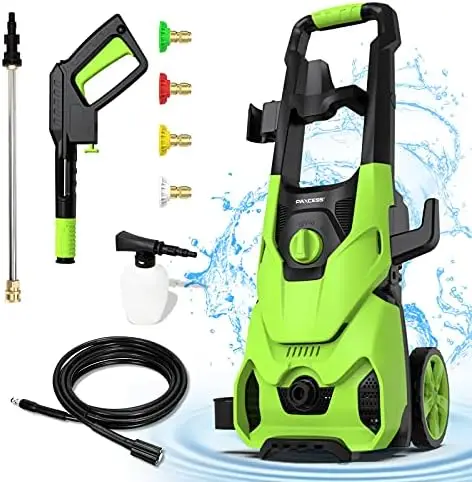 

Washer 2150 PSI 1.6 GPM High Pressure Power Washer Surface Cleaner with All in One Adjustable Spray Nozzle Foam Cannon for Car,