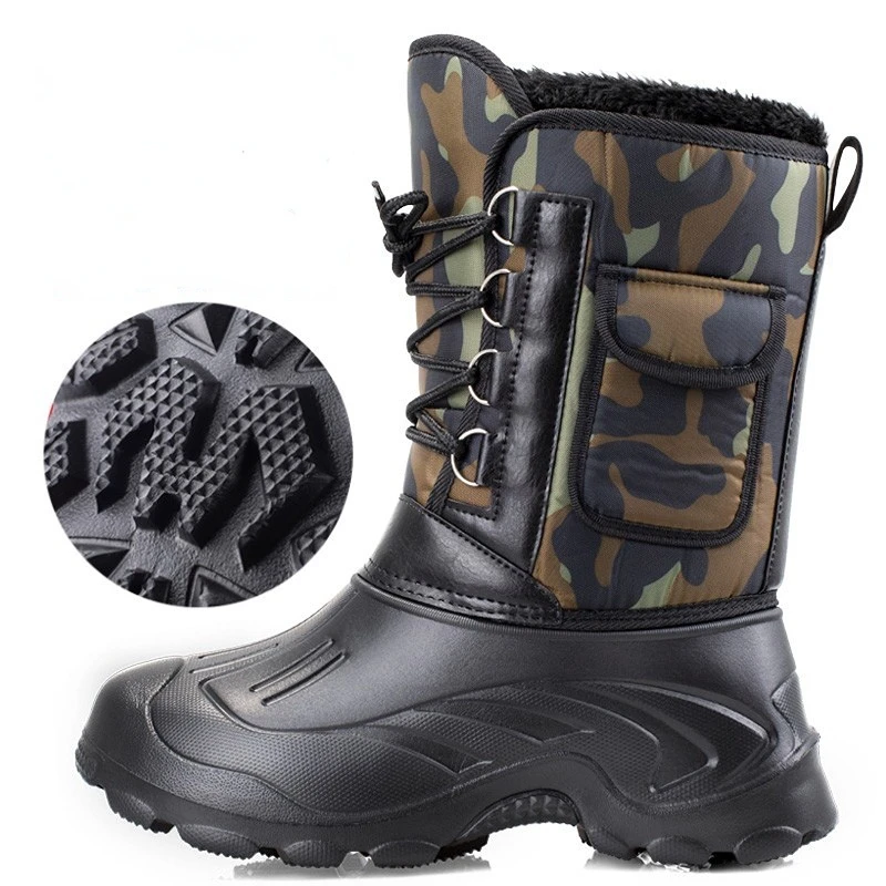 Winter Boots Warm Activities Fishing Snow Work Boots Male Fo
