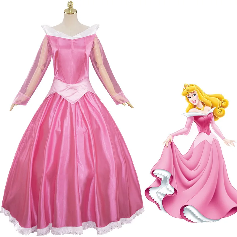 

Halloween Cosplay Sleeping Beauty Aurora Princess Dress Fancy Masquerade Costume