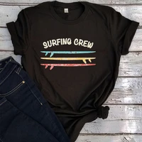 women clothes summer vacation vintage t shirts for women surfing tshirt casual tops beach graphic women clothing l