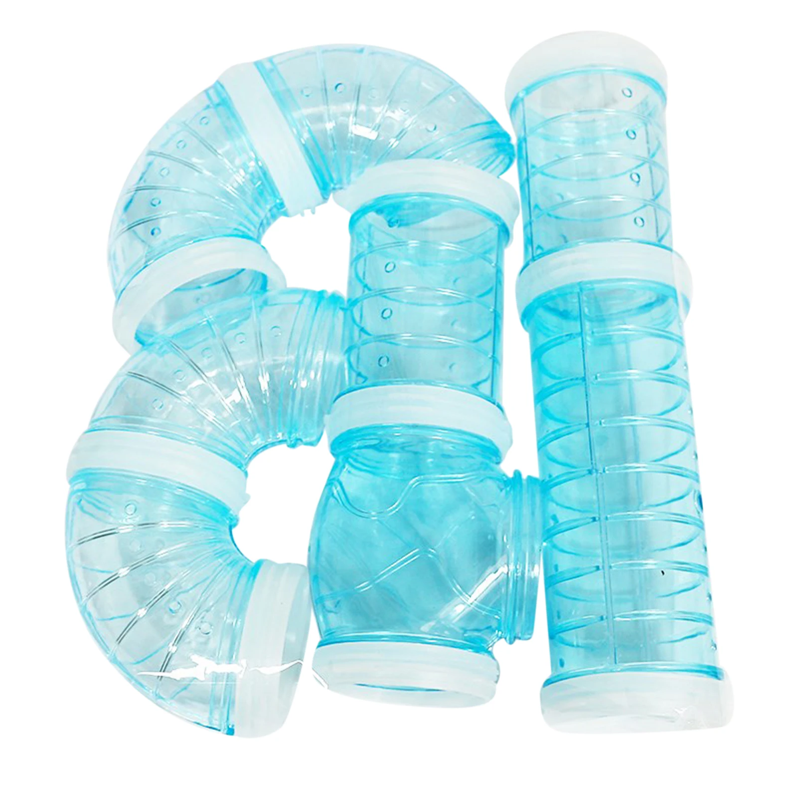 

Hamster Tube Set Tunnel Fittings Playing Toy DIY Connection External Pipe Track Exercise Adventure Cage Accessories Pet Supplies