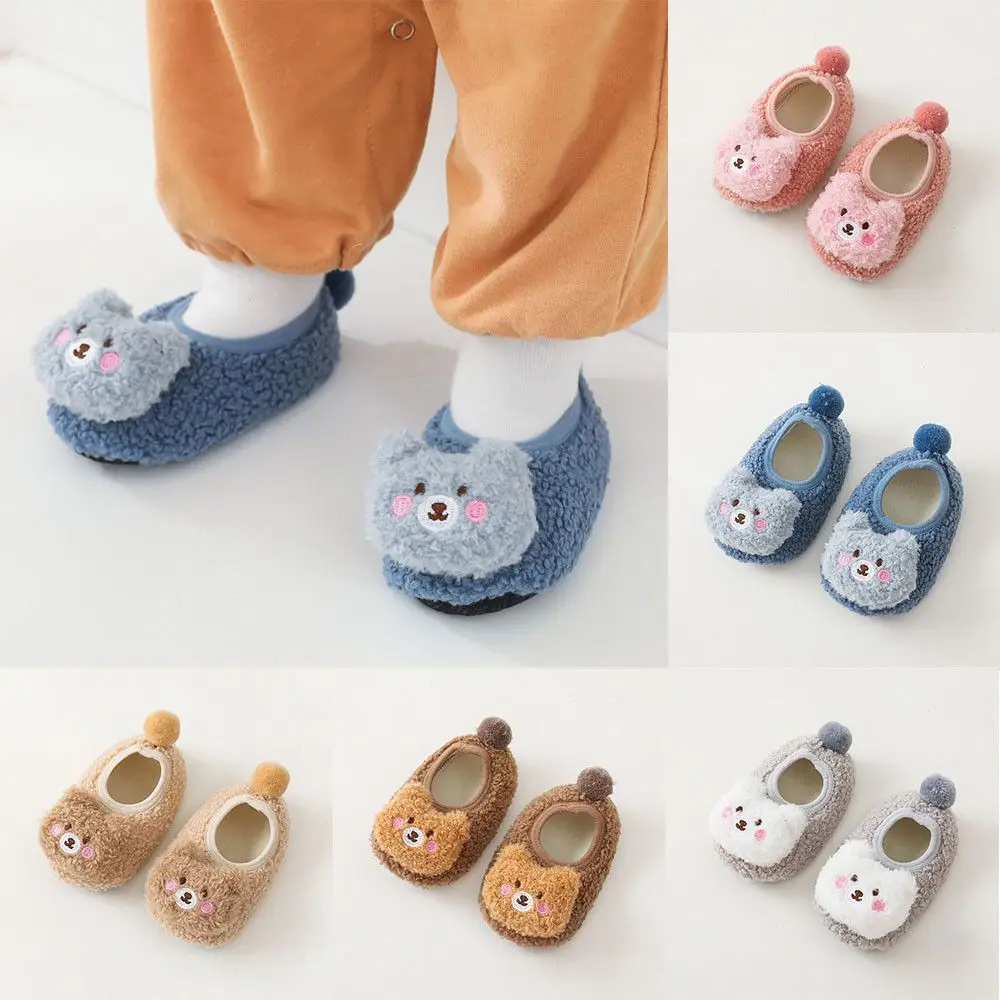 

Fall/Winter Cute For Baby Boy Baby Girl Toddler Shoes Baby Floor Socks Thicken Baby Floor Shoes Cartoon Doll Shoes