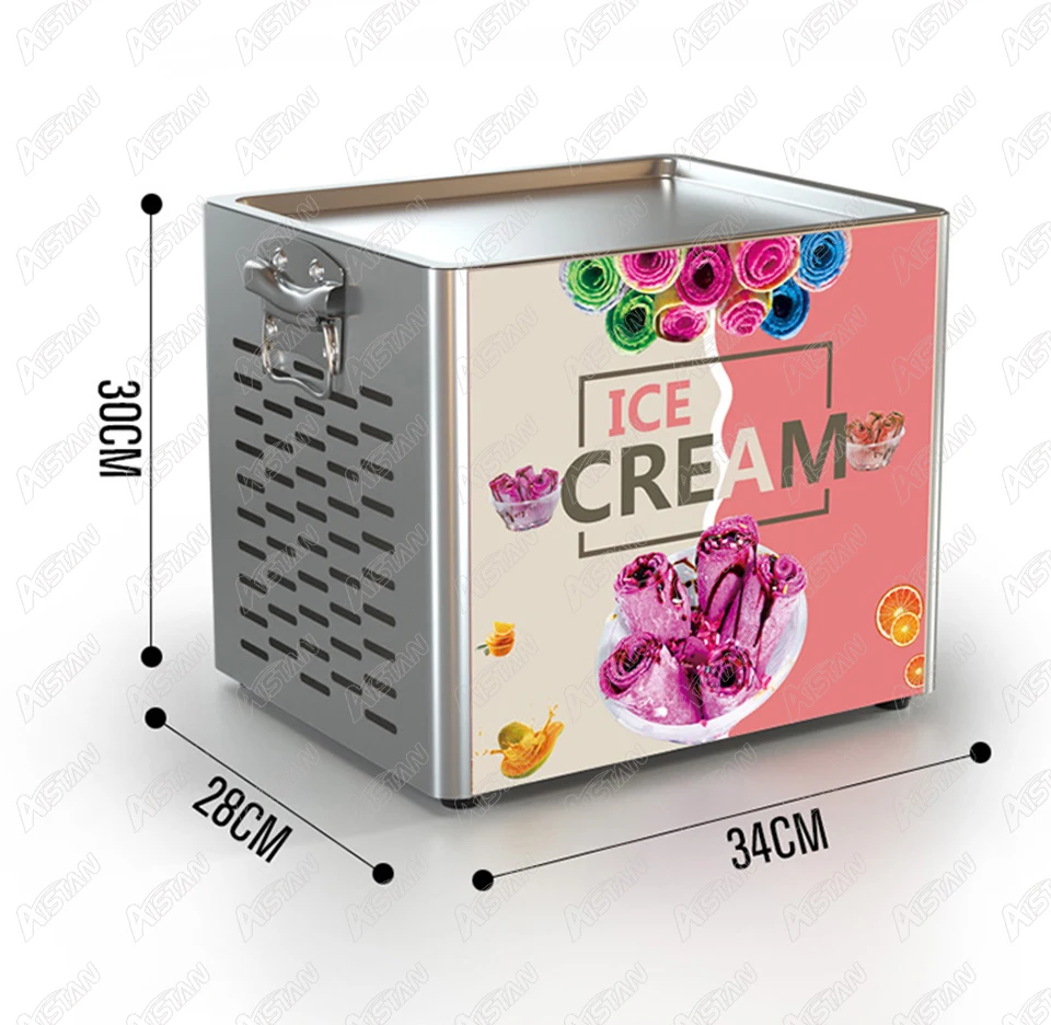 YJ1 коммерческие рулоны машина для жарки мороженого Электрический ролик йогурта