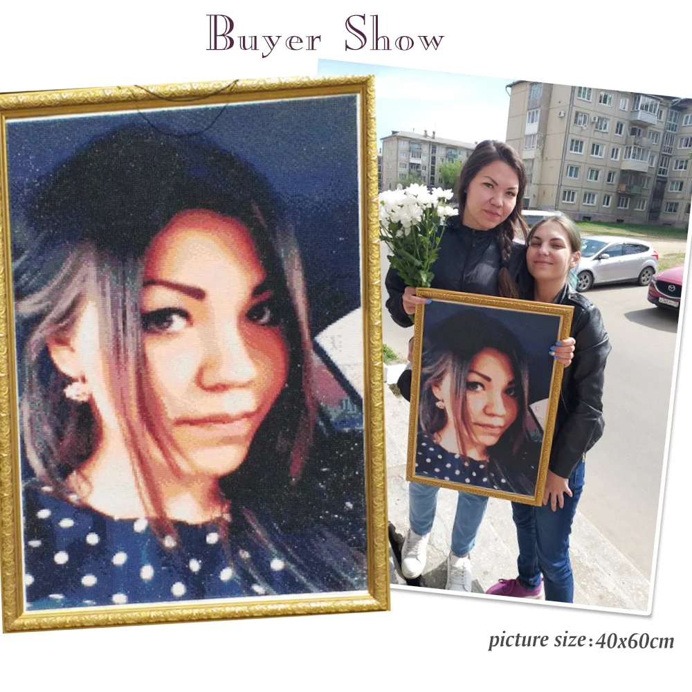 huacan фото обычай алмазная живописи пяльцев полной площади картину страз DIY