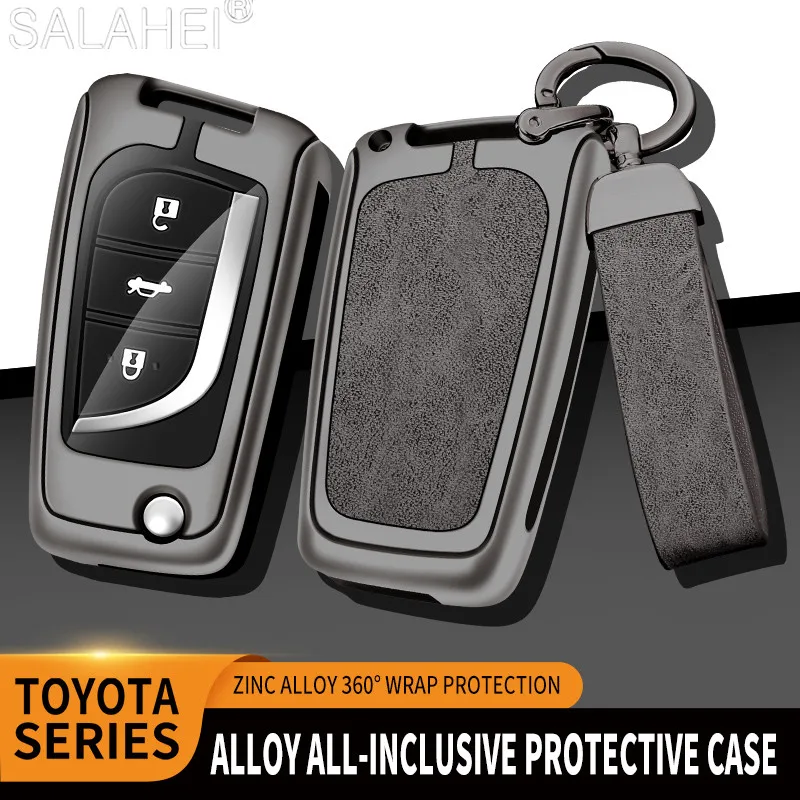 

Car Key Cover Case Holder Protector For Toyota Rav4 Auris Corolla Reiz Verso Yaris C-HR Scion TC IM Aygo Avensis Camry Accessory