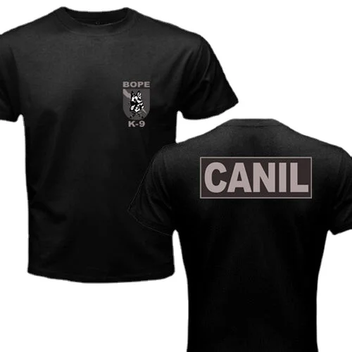 Новинка Бразилия SWAT BOPE спецназ полиция K-9 Canil Мужская футболка размер игрушечная