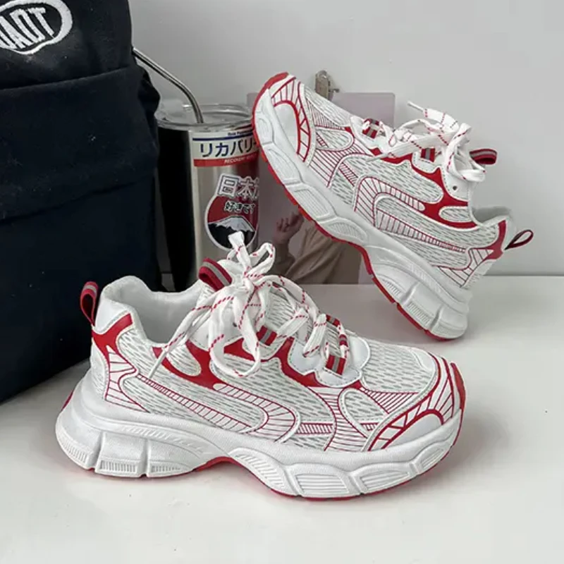 

Designer Women Casual Shoes 41 42 Luxury Design Women Vulcanized Shoes 2023 Girls Sports Shoes Fashion Chunky Sneakers Female