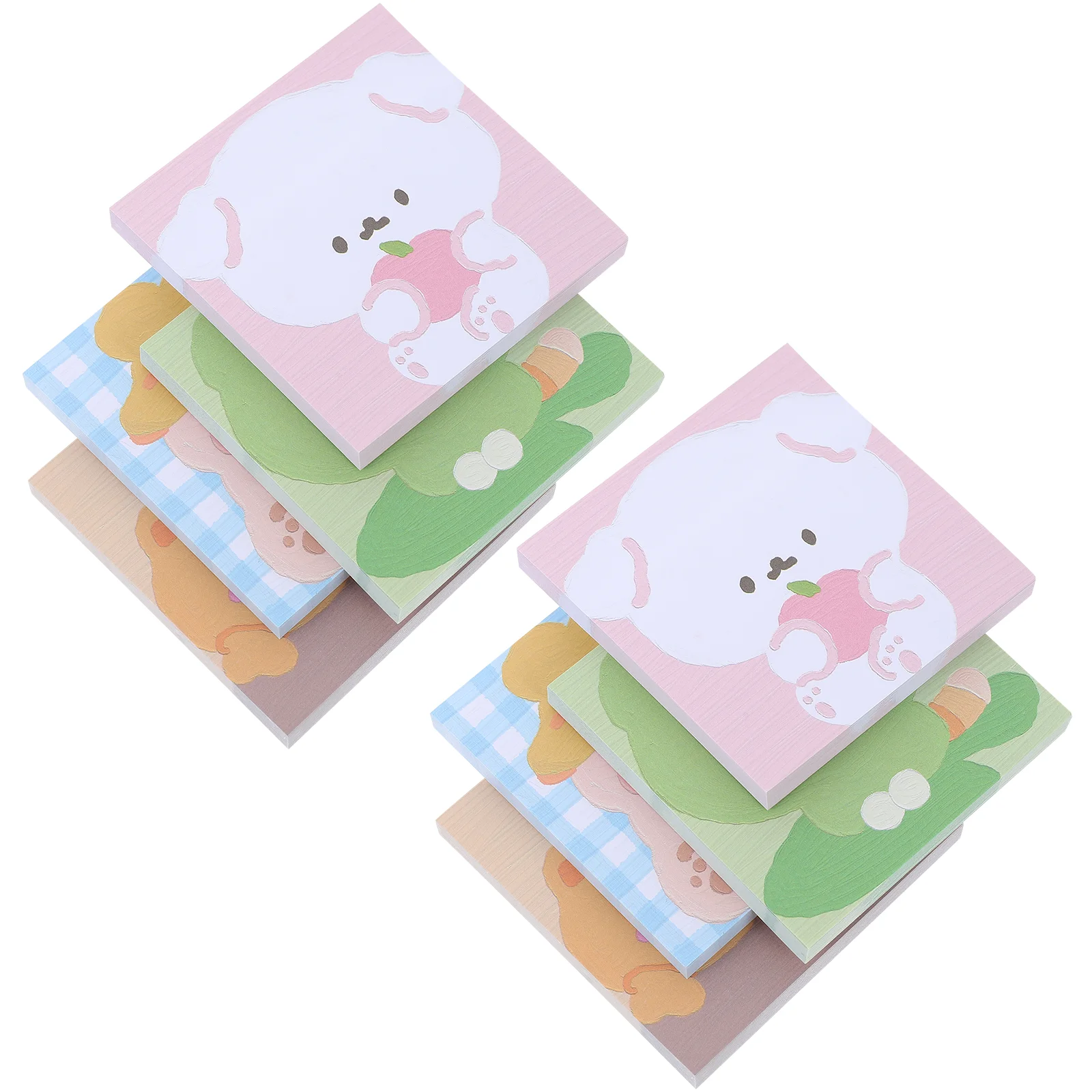 

8pcs Planning Notepads Sticky Notepads Adorable Memo Decals DIY Crafts Paper