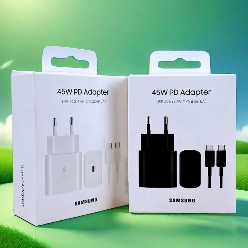 Сверхбыстрое Зарядное Устройство Мощностью 45 Вт Для Samsung Galaxy S24 Z Flip Fold 5 4 3 2 S23 S22