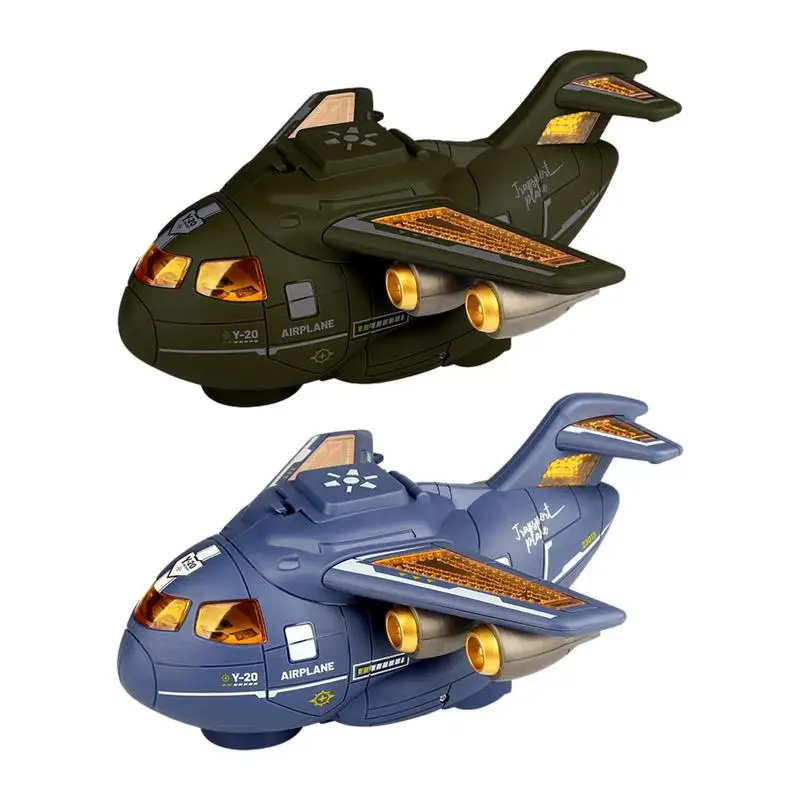 

Самолёт, игрушечный самолет с мини-танком, игрушка с мигающим светом и звуковым самолетом в подарок