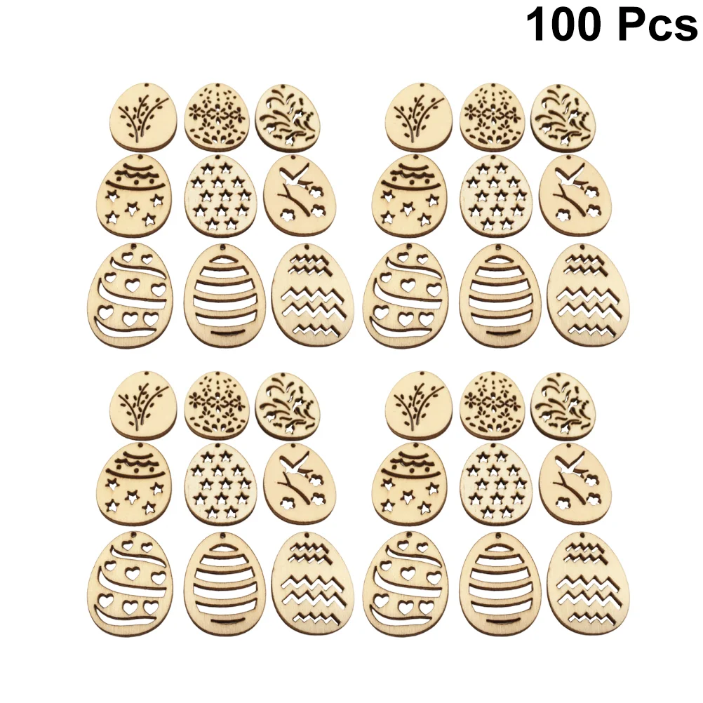 

Wood Woodeneaster Egg Cut Pendant Signs Decorative Ornaments Shape Crafts Craft Bunny Cutouts Slices Unfinished Ornament Discs