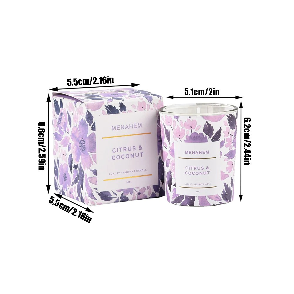 Свеча для ароматерапии Цветочный подарок Ароматерапевтическая свеча Бездымный