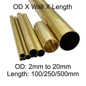 Brass Tube Metal Capillary Pipe 2mm 3mm 4mm 5mm 6mm 7mm 8mm 9mm 10mm 11mm 12mm 13mm 14mm 15mm 16mm 17mm 18mm 19mm 20mm