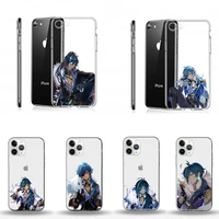 kaeya genshin impact game phone case transparent soft for iphone 12 11 13 7 8 6 s plus x xs xr pro max mini