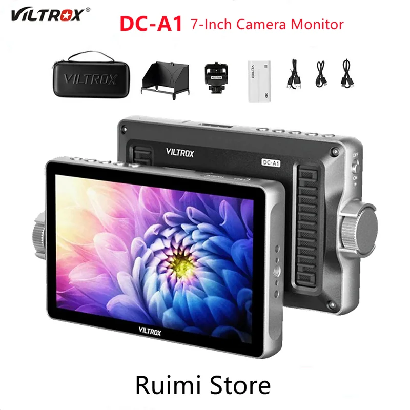 Фото VILTROX DC-A1 2800nit 7-дюймовый монитор видеополя 4K камера внешний монитор для фотографии видеоблогов кинопроизводство ТВ №1