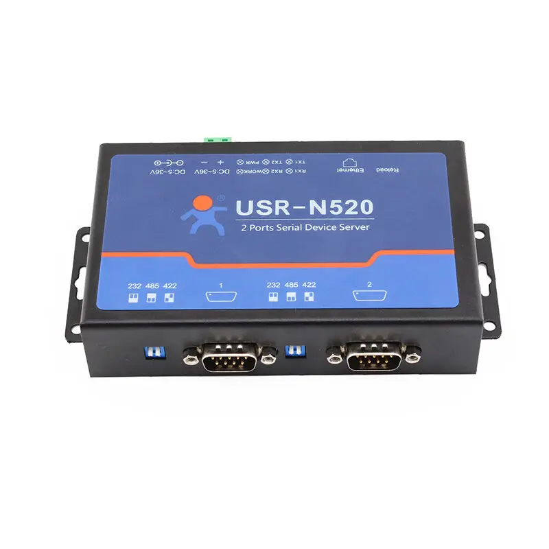 

USR-N520 Serial RS232/RS485/RS422 to Ethernet Server Modbus RTU to Modbus TCP