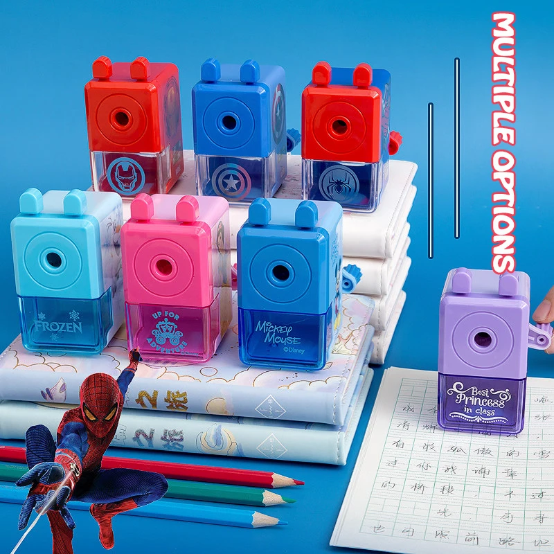 Sharpener School Stationery Captain America Iron Spider-man Children Kids Cute Cartoon Gifts