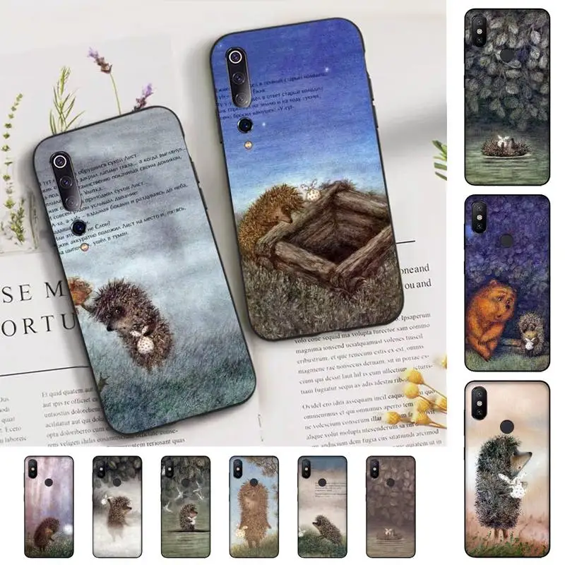 

Bright Hedgehog in the Fog Phone Case for Xiaomi mi 5 6 8 9 10 lite pro SE Mix 2s 3 F1 Max2 3
