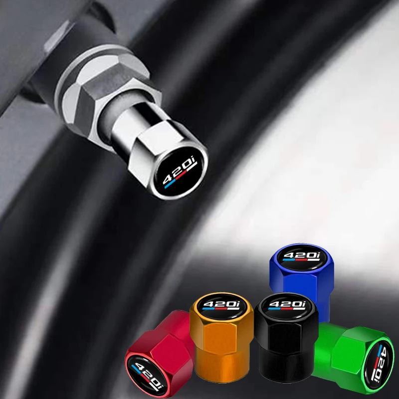 

New Metal Car valve Wheel Tire Valve Stem Caps Auto accessories For BMW M 420i 330i 320i 430i 730i 520i 530i 730i GT Car styling