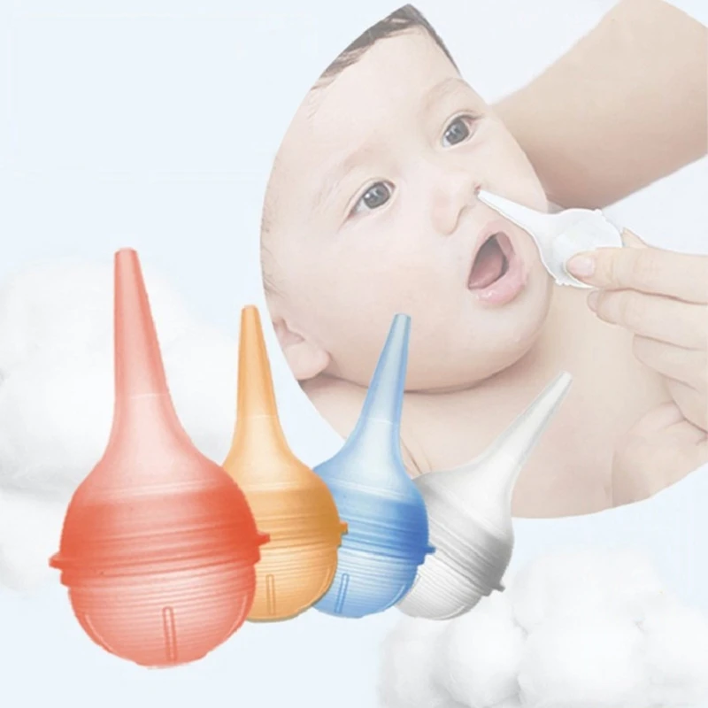 

Baby Nasal Aspirator Nose Aspirator Vacuum Suction Kit Nose Cleaner with Soft Silicone Nozzle Hand Squeeze Snot Remover Dropship