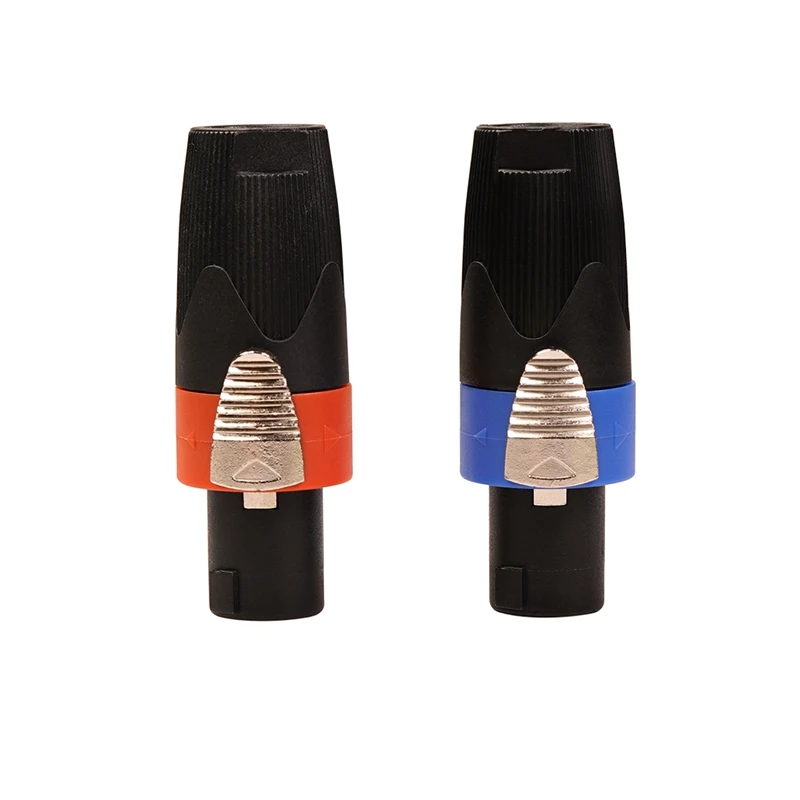 

NL4FX 4-Pole Ohm Head Speaker Cable Connector, Male Plug Audio Wire Connector