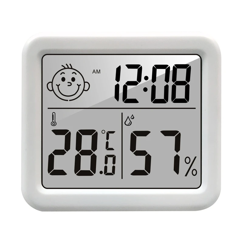 

Indoor Digital Thermometer Hygrometer Accurate Room Temperature Gauge Humidity Monitor with Clock Calender for Home
