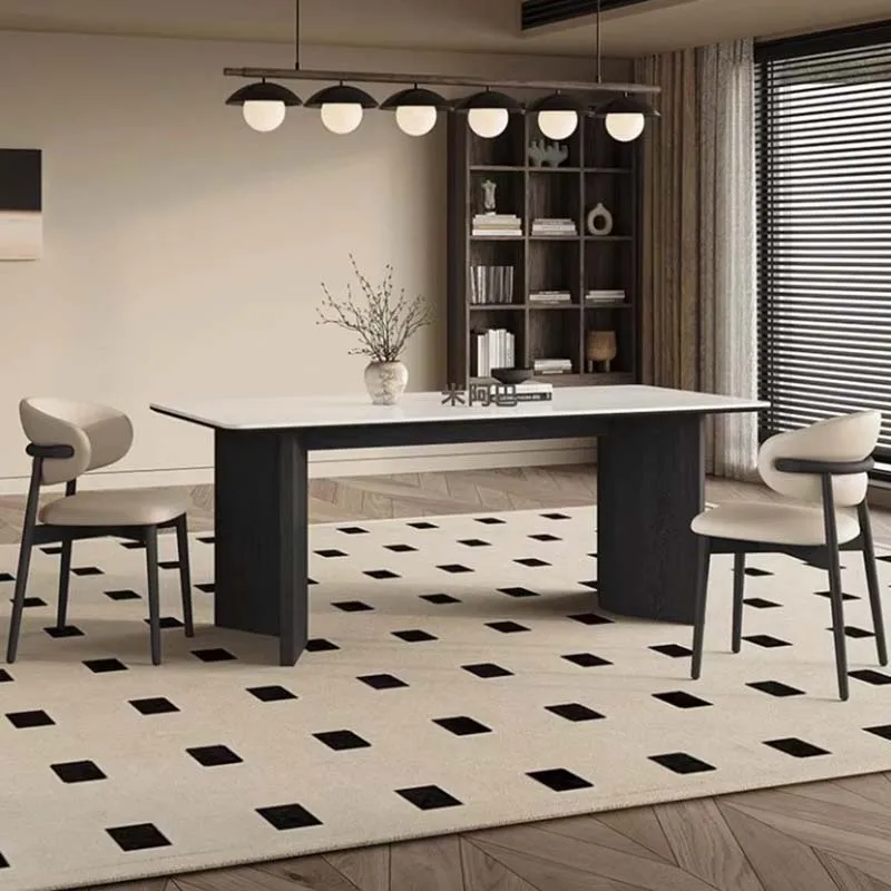 Белые деревянные настольные стулья прямоугольные большие современные