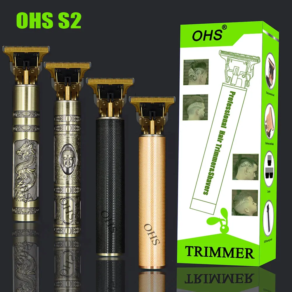 

OHS S2 All Metal Vintage T9 Machine Women's Hair Clipper Hairdresser Professional Haircut Machine Nose Ear Trimmer Finish Man