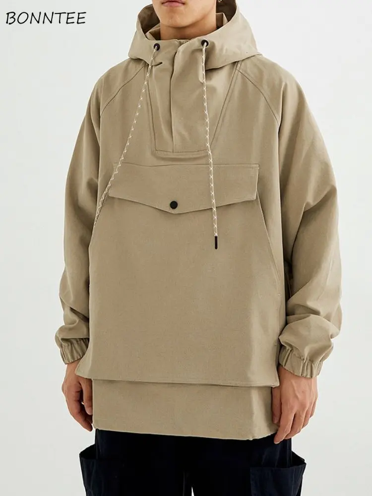 

Jackets for Women Hooded Pockets Design Solid Unisex Casual College Mujer Chaqueta Basic Ulzzang Style Fashion Spring All-match