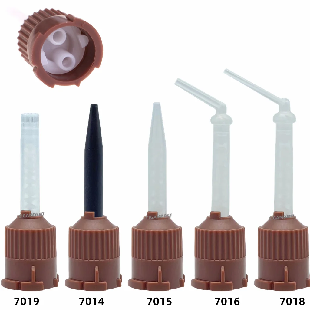 50 шт./упаковка одноразовые наконечники для смешивания зубов