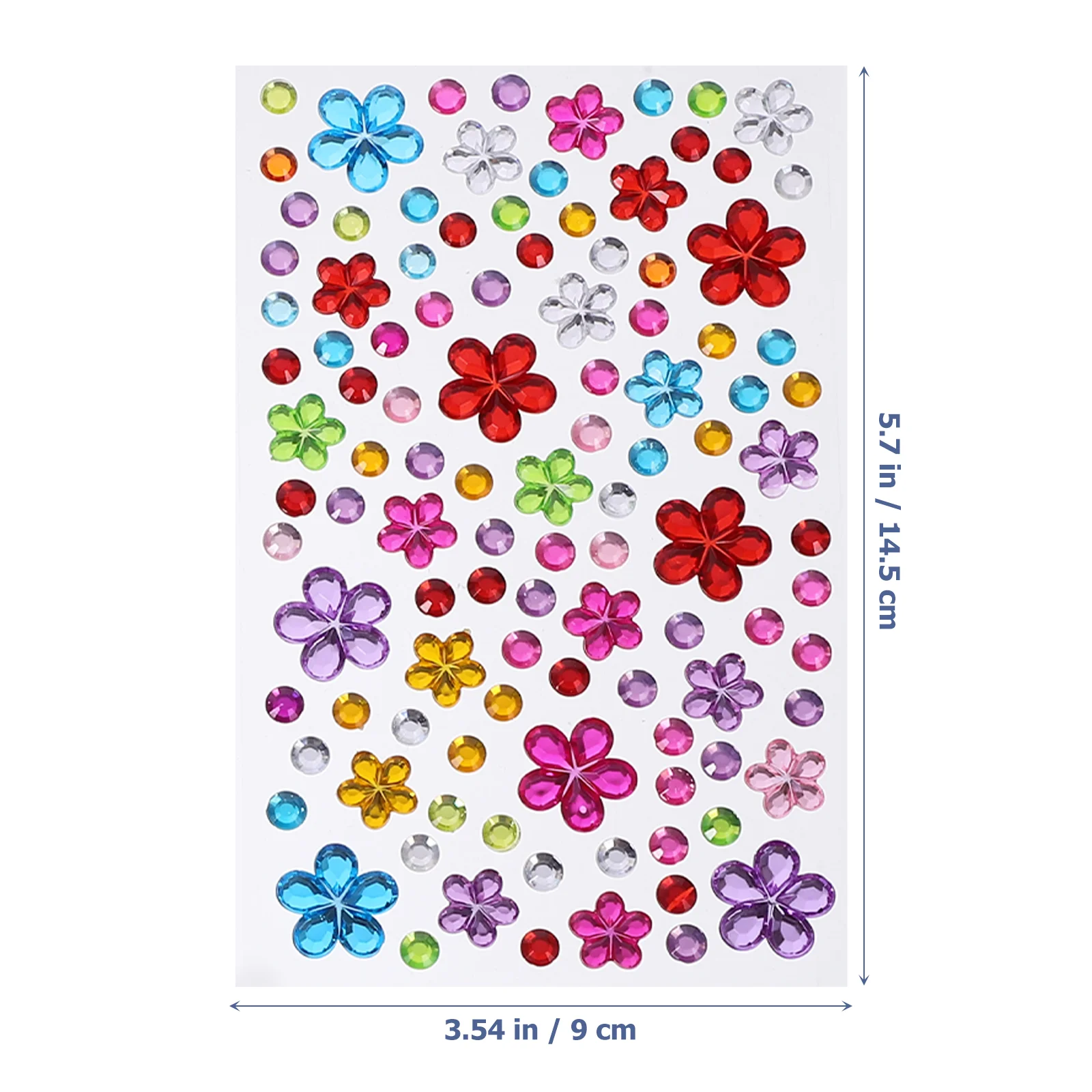8 листов акриловая наклейка самоклеящиеся стразы для лица наклейки поделки