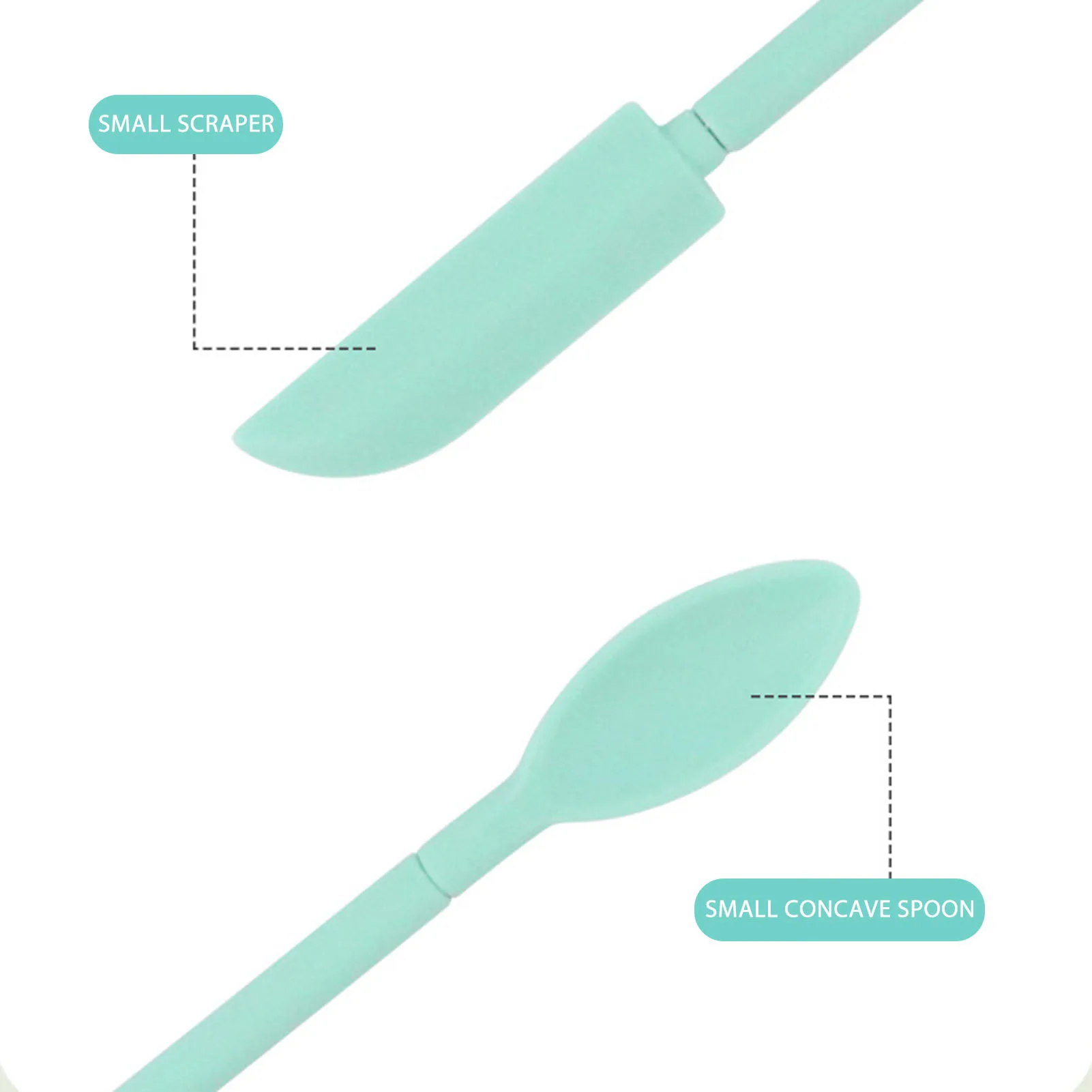 2pcs Mini Silicone Telescopic Spatula Double-Headed Cream Cake Scraper Salad Dressing Spoon Kitchen Baking Tool Multipurpose - купить по
