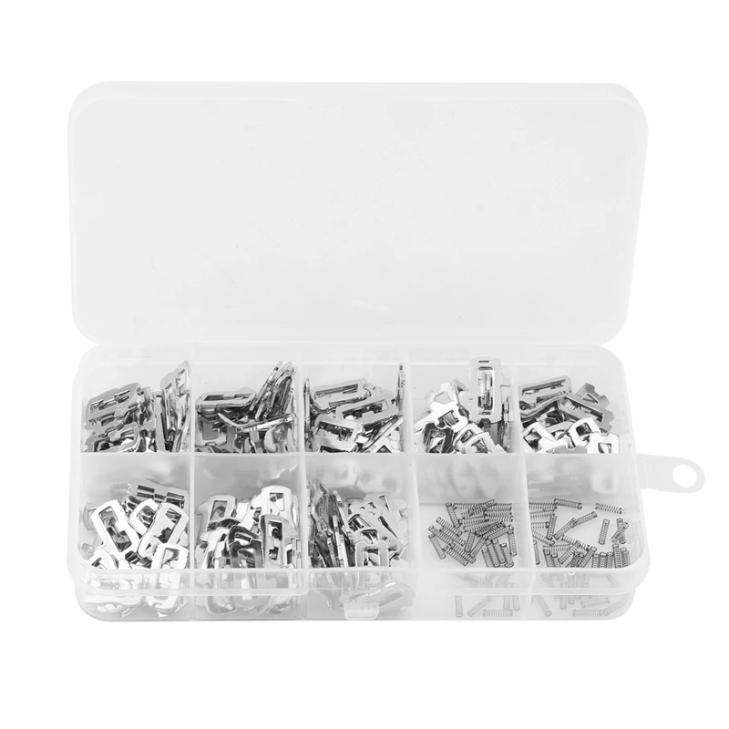 

Hot 200 Pcs Car Lock Spring HU66 Plate Is Suitable For NO 1.2.3.4, 11.12.13.14 25 Pieces Each With 10 Springs