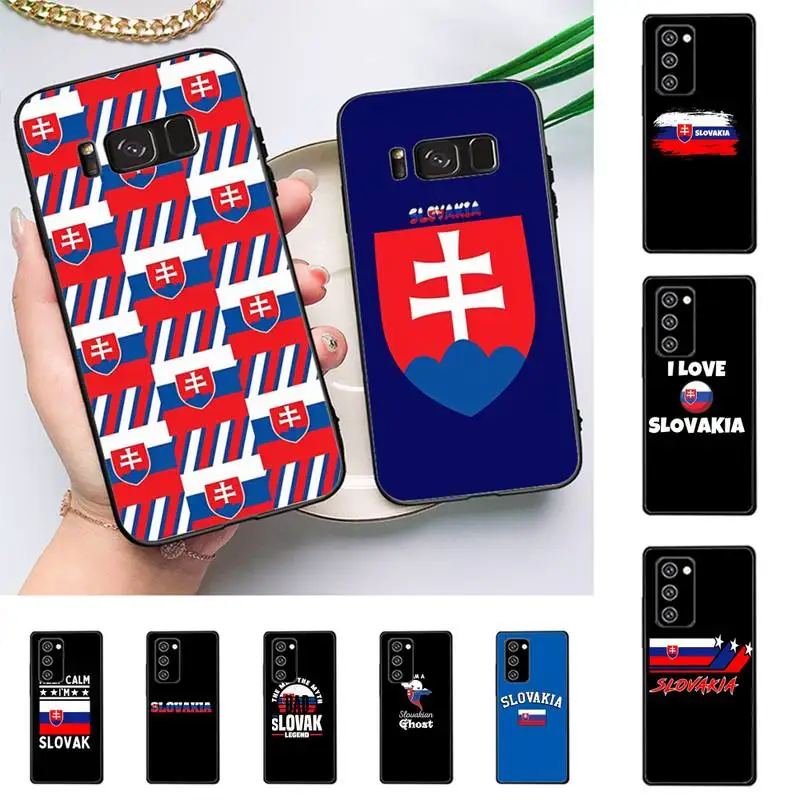 

Slovakia Flag Phone Case for Samsung Note 5 7 8 9 10 20 pro plus lite ultra A21 12 72