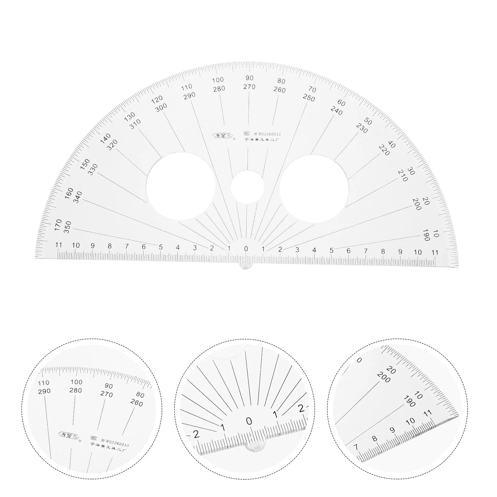 

Plastic Protractor 180 Degrees Math Protractor Half Circle Geometry Protractor for Angle Measurement