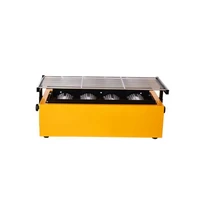 commercial indoor gas bbq flat grill tabletop 3 burners plancha gas grill