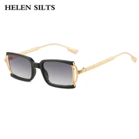punk rectangle sunglasses women brand designer half frame sun glasses men uv400 rectangle eyeglasses female steampunk eyewear