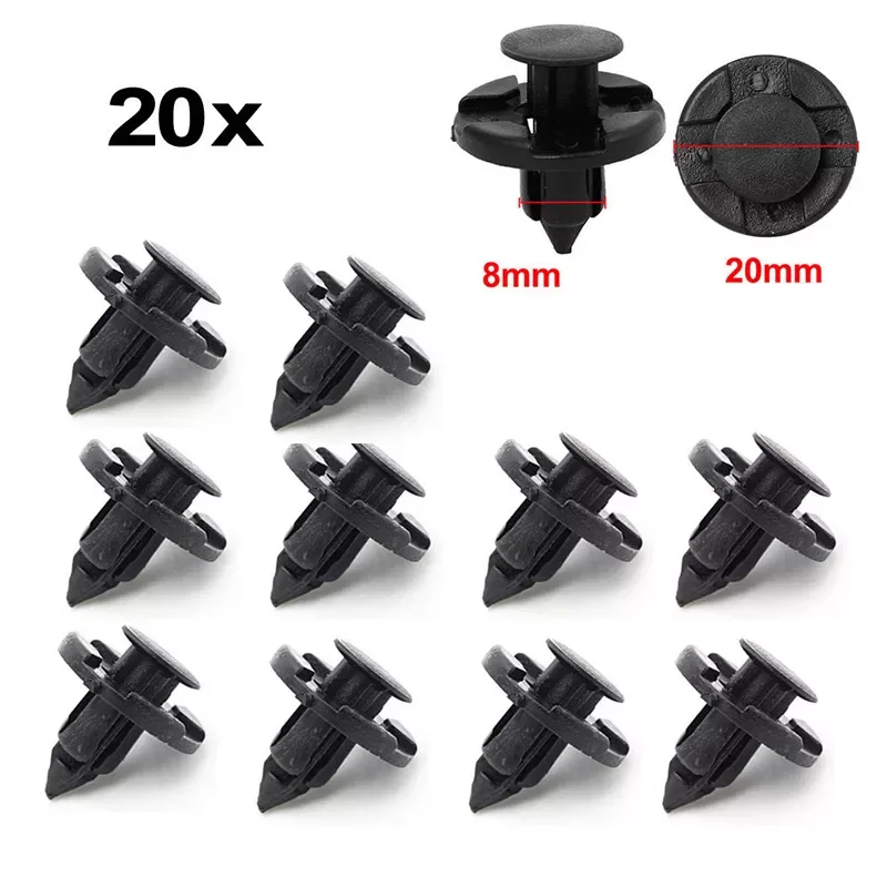 

Trunk Rivets Retainer Clips for Nissan Buses Caravans Fastener Flaps Push 15mm