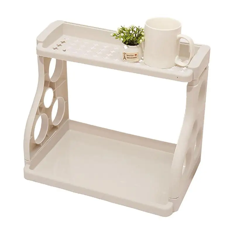 

Seasoning Rack 2-Tier Desktop Storage Holder Multifunctional Organizer With Detachable Shelves Condiments Storage For Bathroom