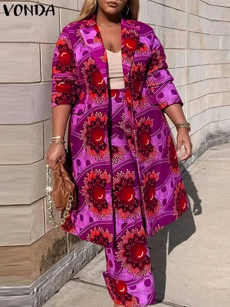 Женские комплекты VONDA больших размеров из двух предметов 2024 праздничные богемные