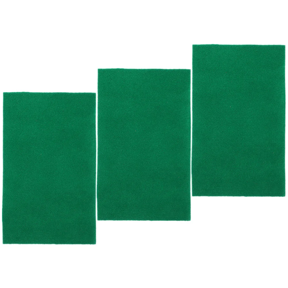 

3 Pcs Terrarium Carpet Reptile Decorate Tortoise Decorative Mat Wear-resistant Snake Bedding Polyester Liner