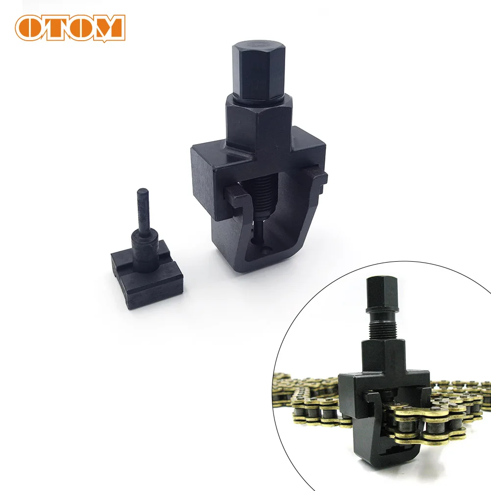 

OTOM Motorcycle Bicycle Chain Breaker Cutter Riveter Tool Kit Quenching Treatment Timing Chain Disassembly Special Universal