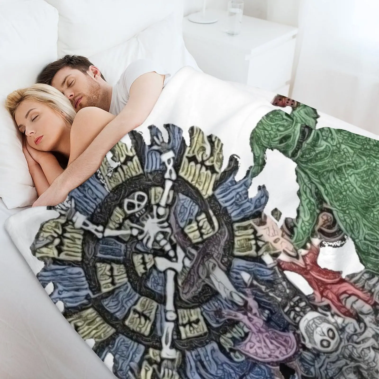 Одеяло oogie boogie для зимы роскошное