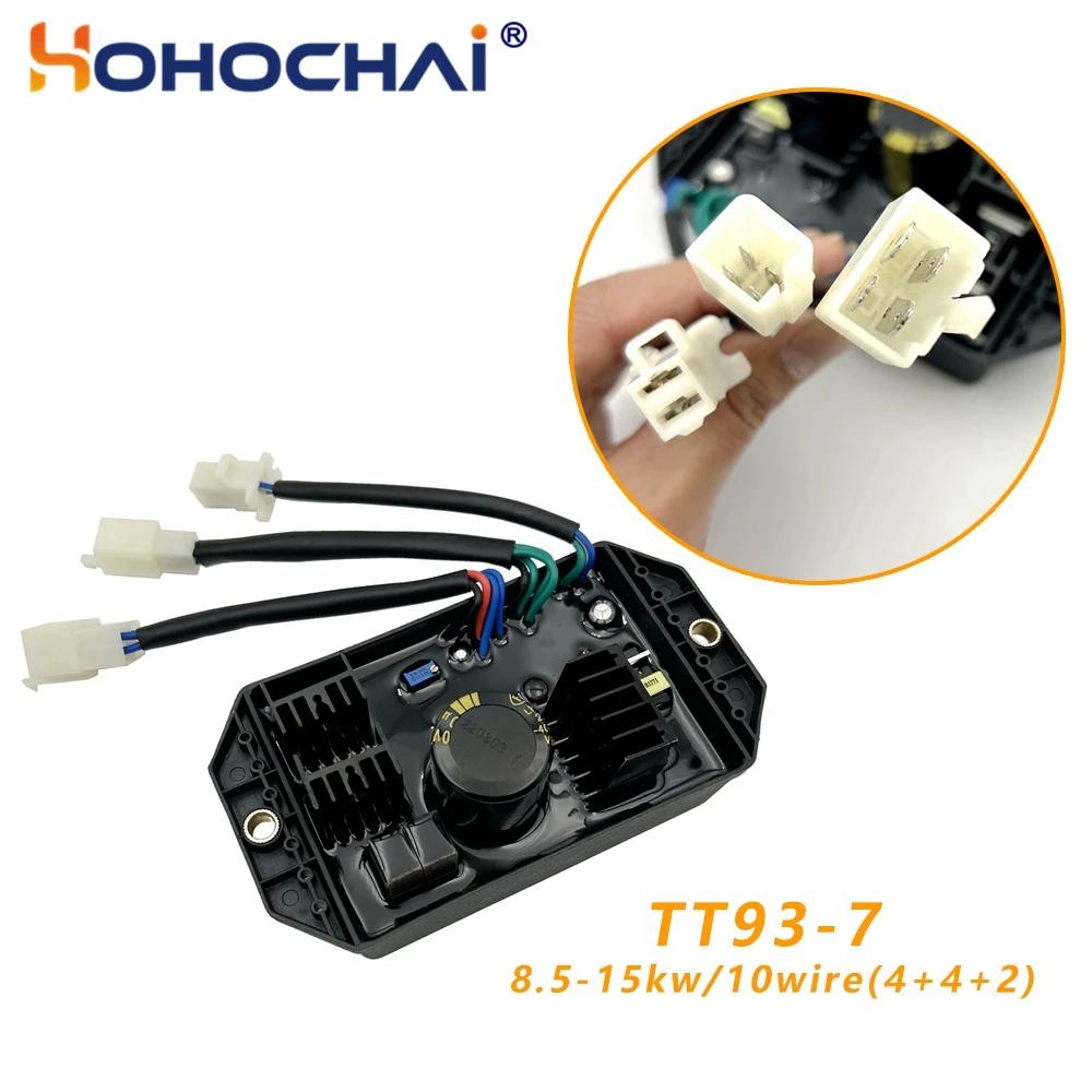 

Генератор AVR LIHUA TT93-7 TT91-7 TT925-100 Одно-/трехфазный автоматический регулятор напряжения 8-15 кВт Дизельный бензиновый генератор Запчасти