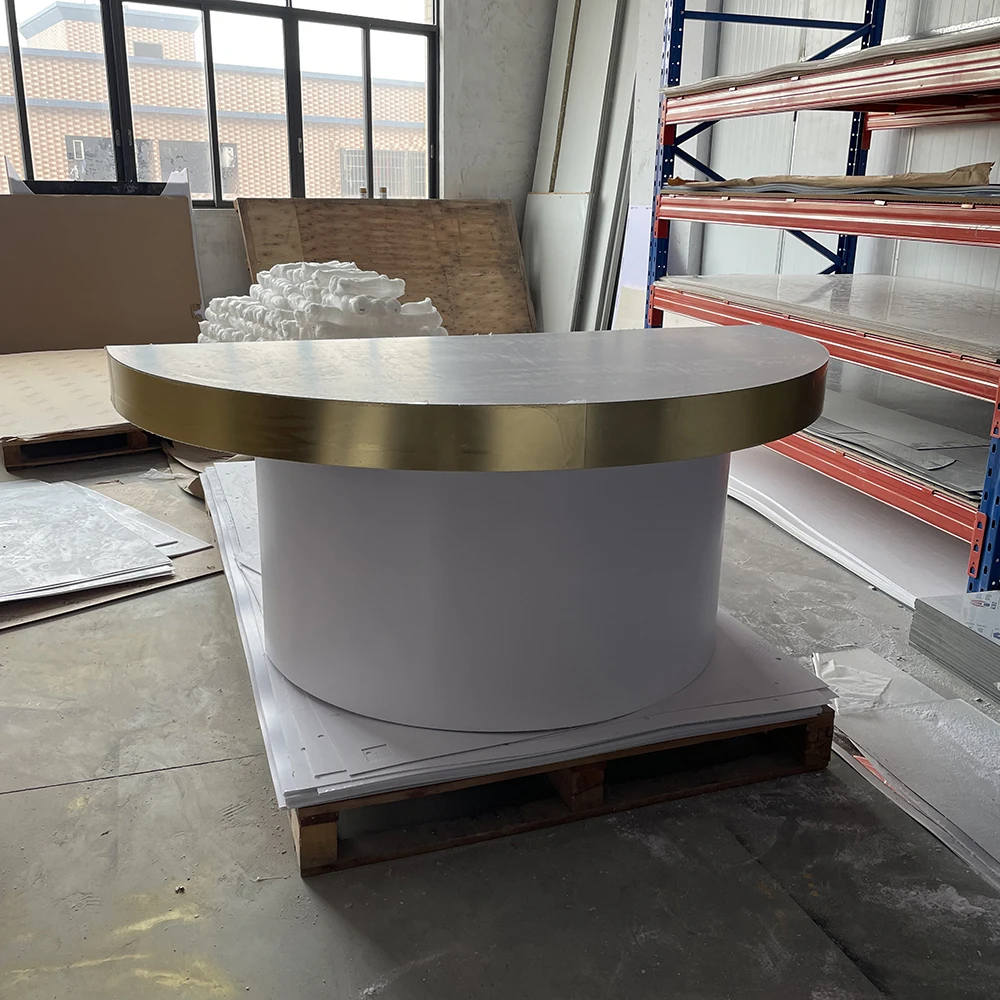 Элегантные классические белые полукруглые акриловые принадлежности для