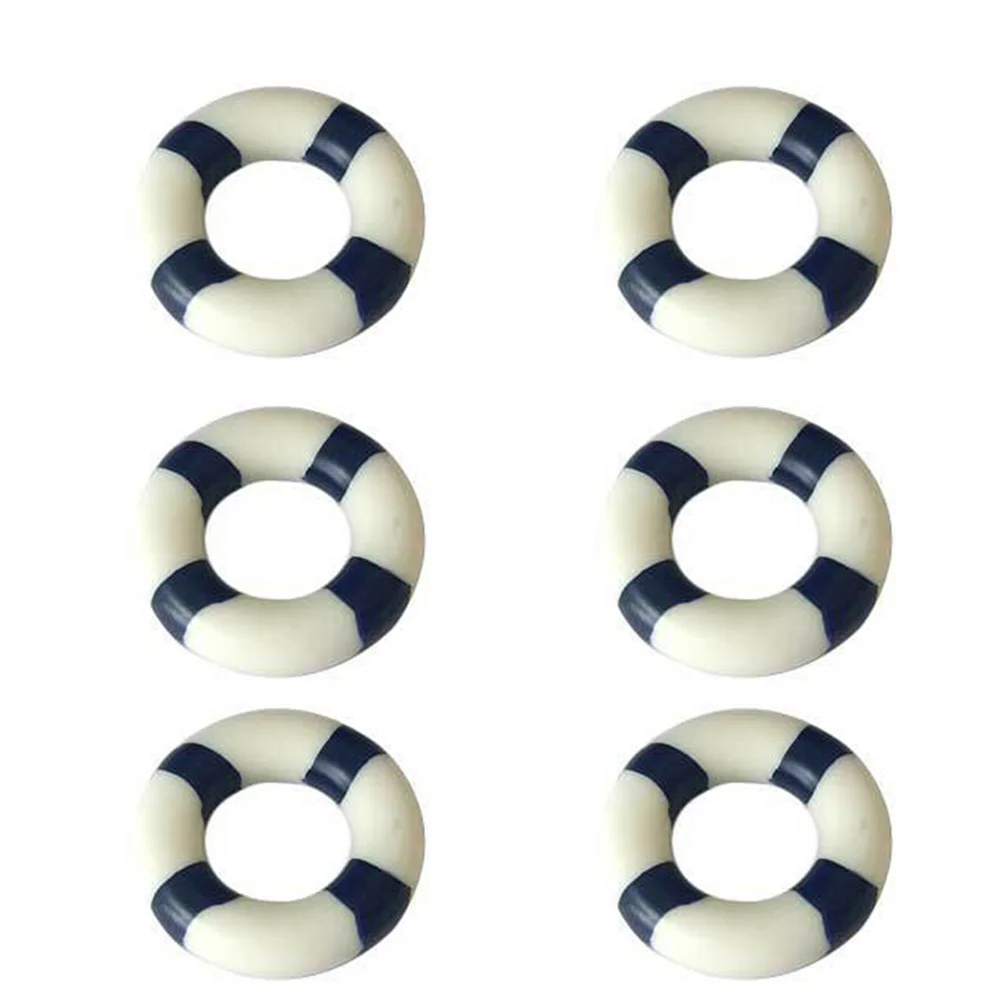 

10 Pcs Mini Swimming Ring Life Preserver Ring Summer Decor Miniature Swim Ring Ring Ornament Summer Accessories