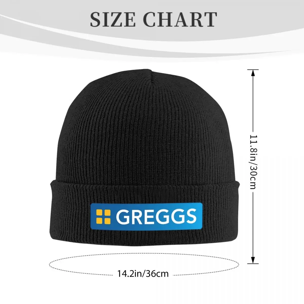 Трендовая теплая вязаная шапка с логотипом Greggs шляпа в стиле хип-хоп